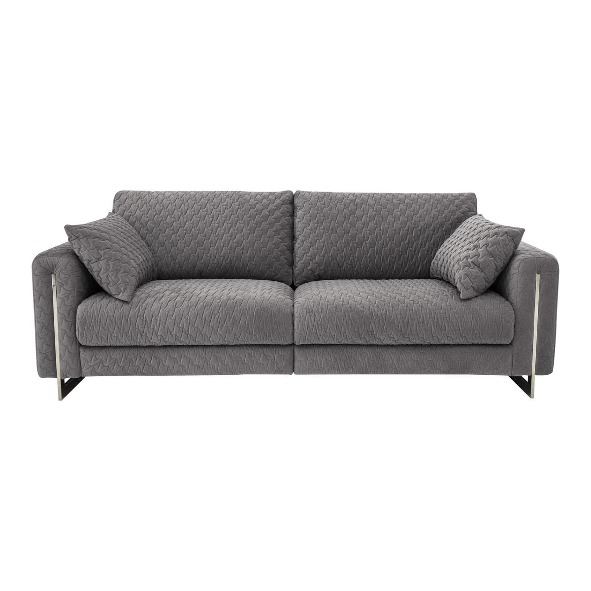 Sofisticat 3 Seater Classic Back Fabric Sofa - Grey - By Furniture Village – image 2