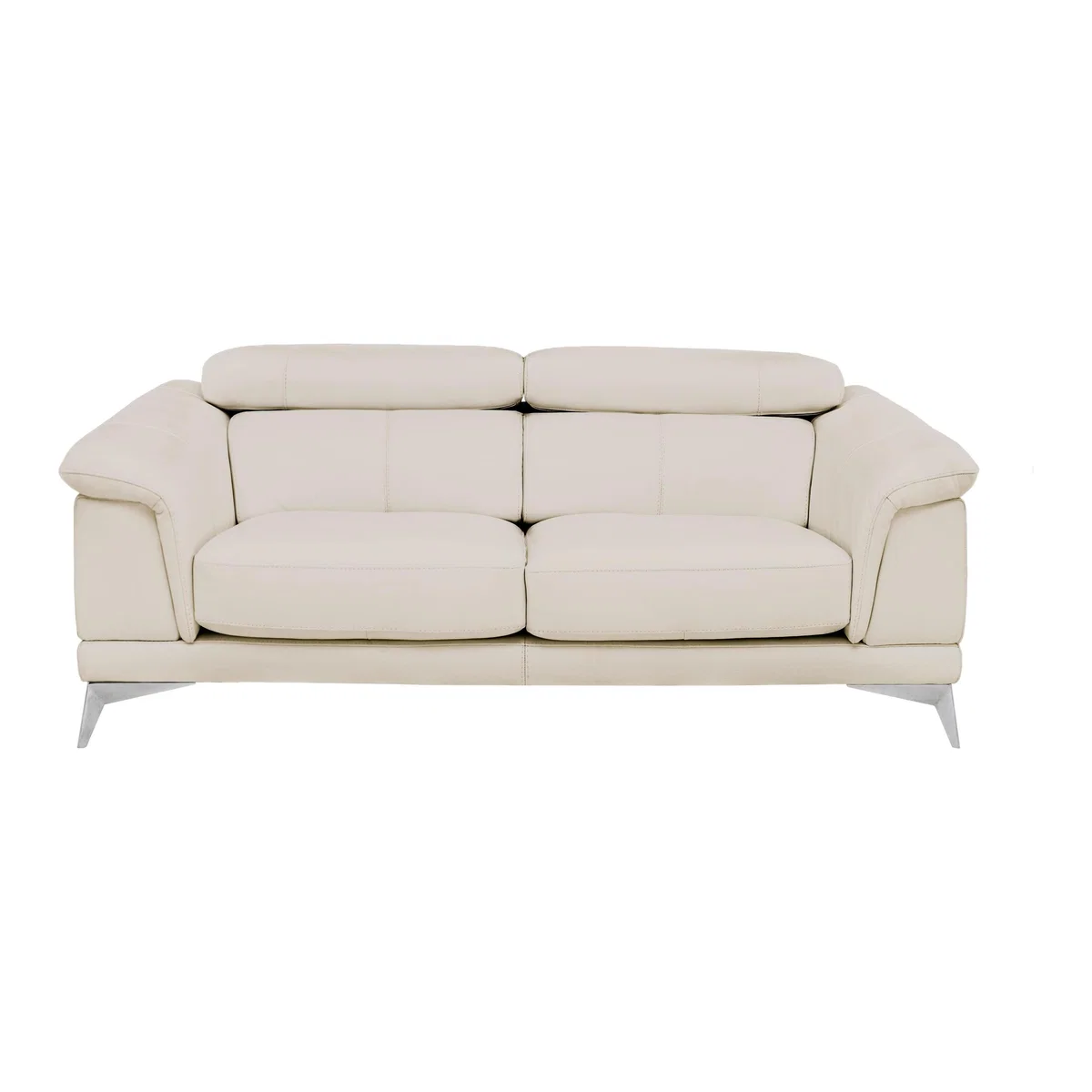 Corium Echo 2 Seater Classic Back Leather Sofa - Beige - By Furniture Village – image 1