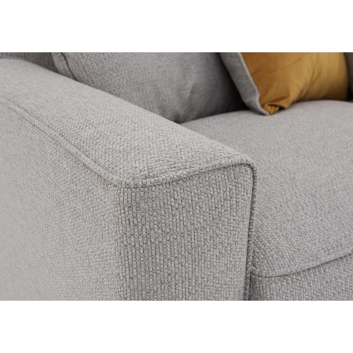 Comfi Classic Back Fabric Corner Sofa - Brown - By Furniture Village – image 3