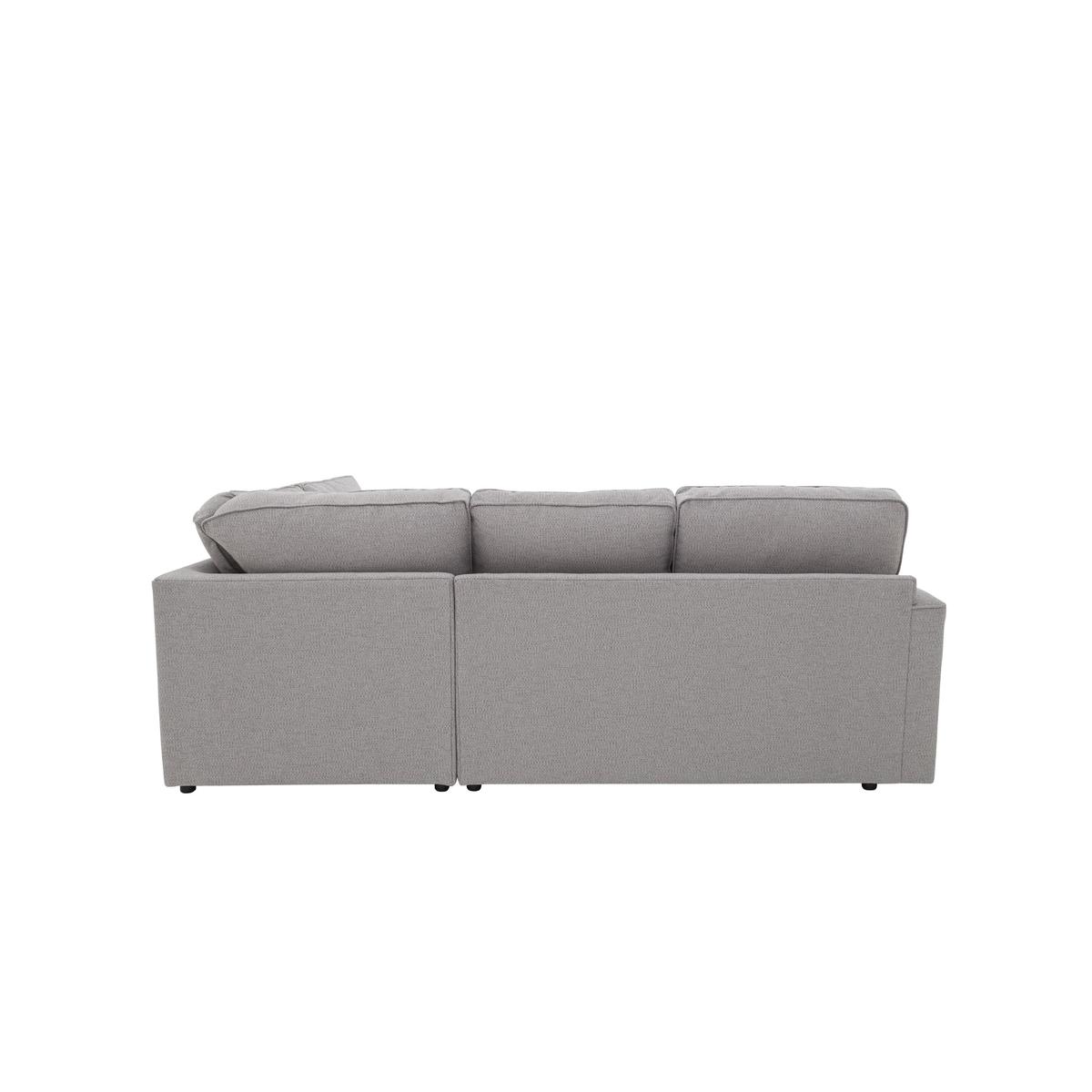 Comfi Classic Back Fabric Corner Sofa - Brown - By Furniture Village – image 7