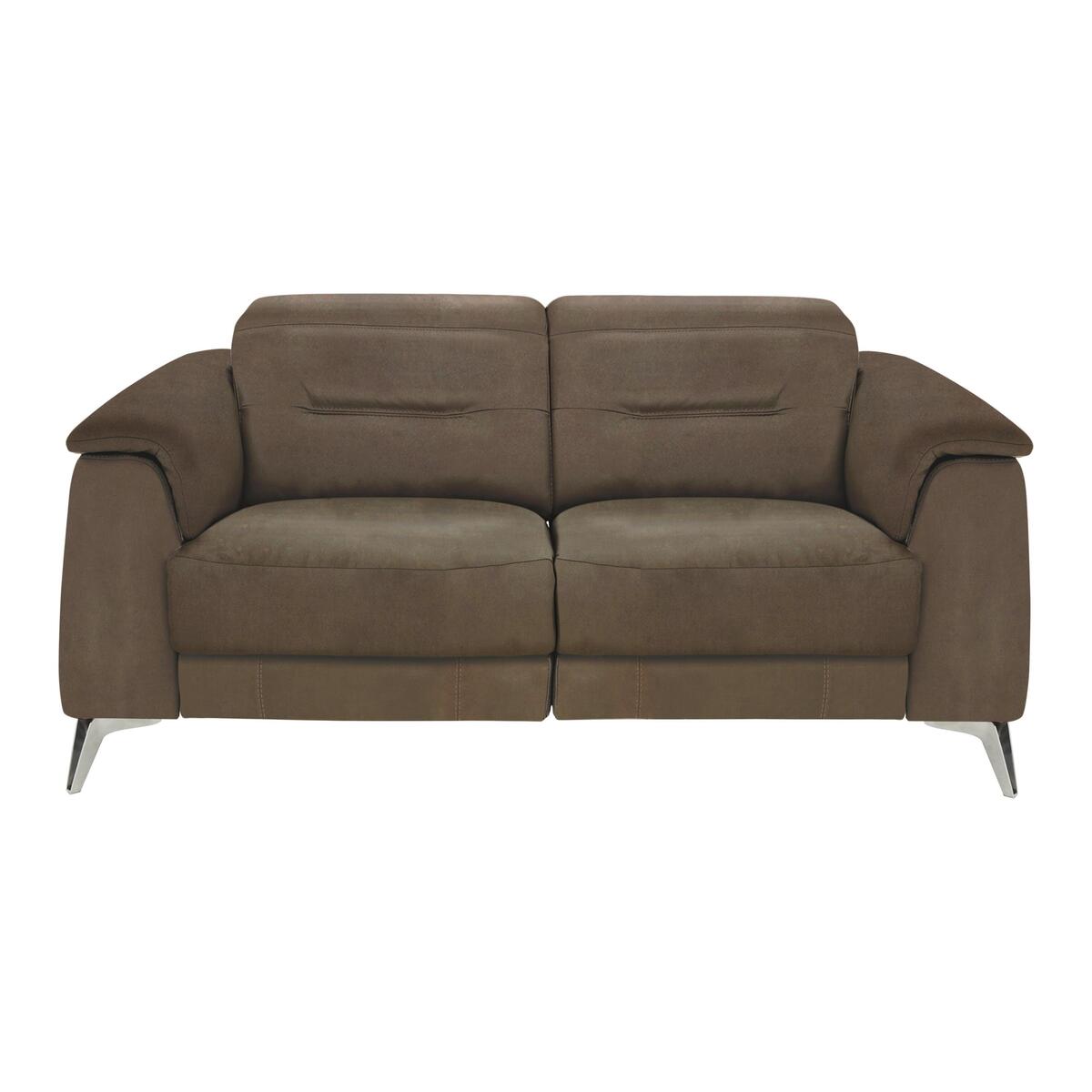Sanza 2 Seater Fabric Sofa - Brown