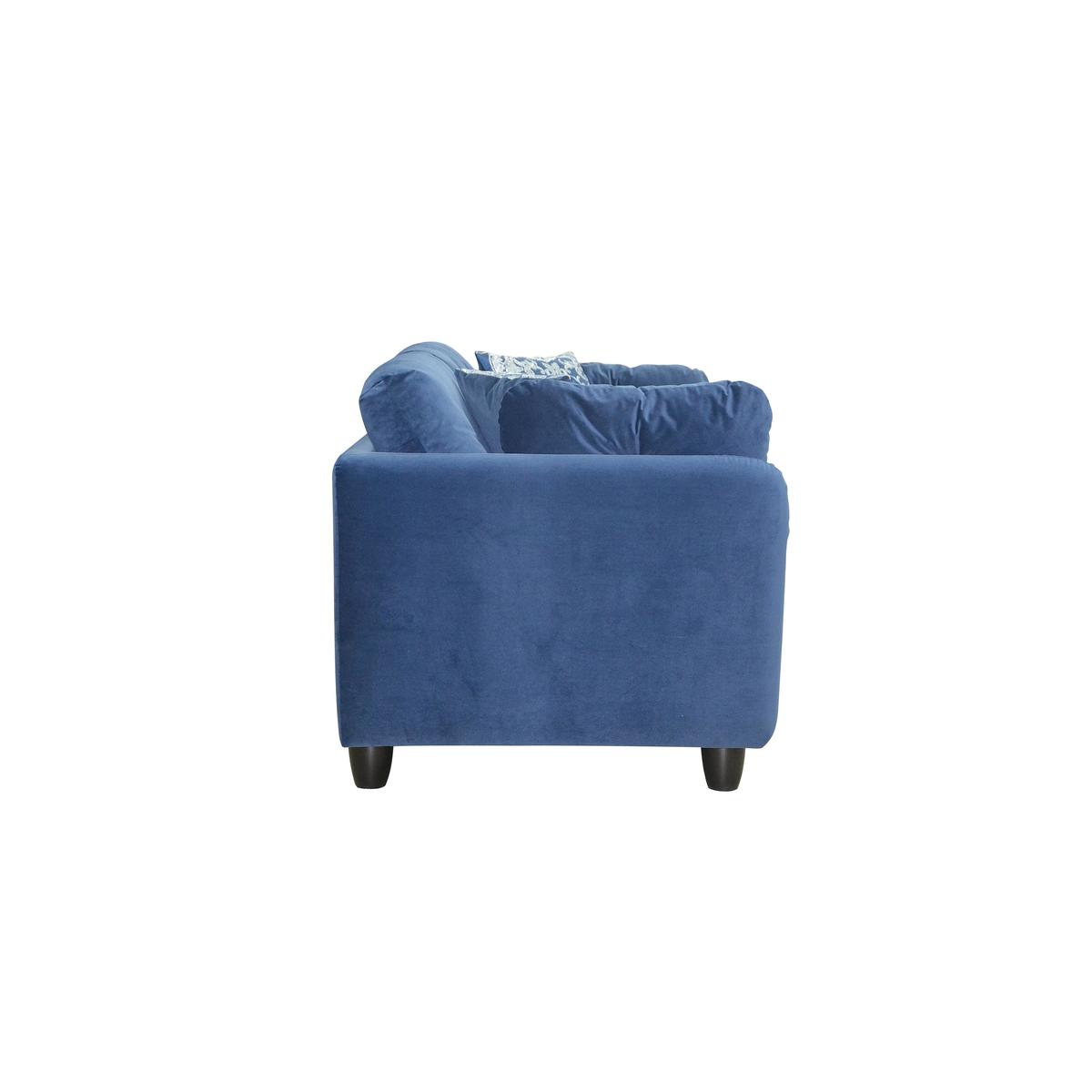 Rolly 3 Seater Fabric Sofa - Blue - By Furniture Village – image 6