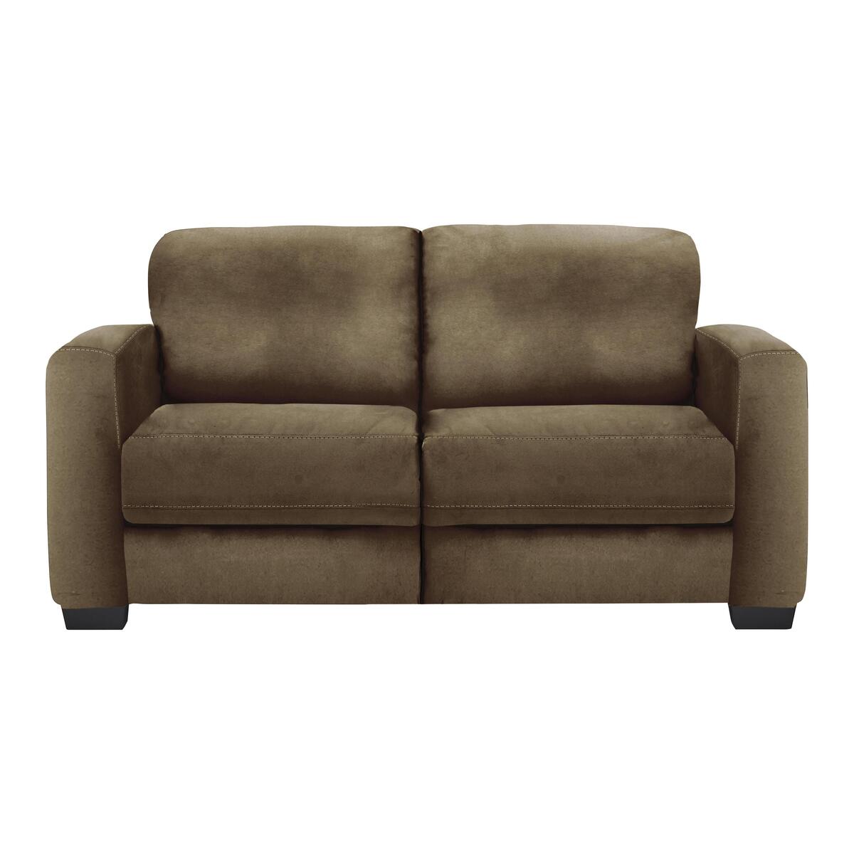 Dante 2 Seater Fabric Sofa - Brown – image 1