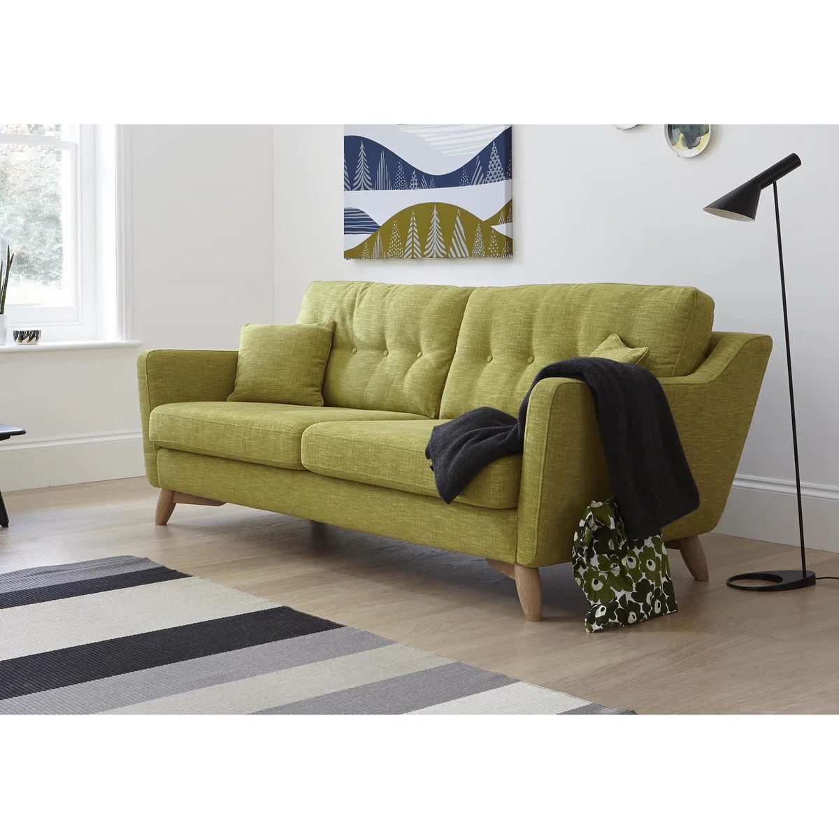 Ercol - Cosenza Large Fabric Sofa - Green – image 3