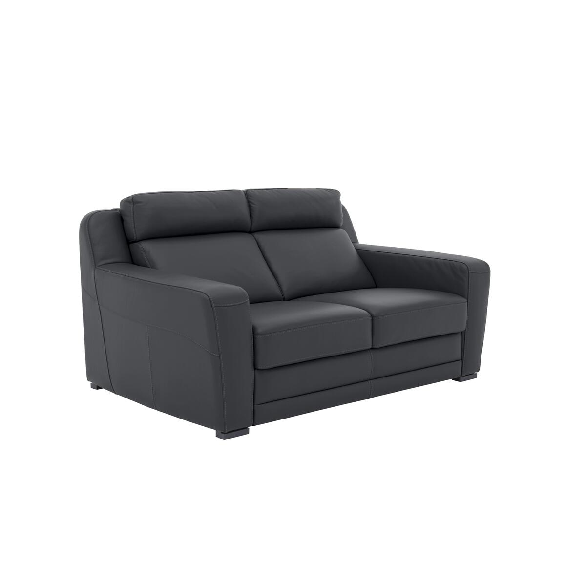 Nicoletti - Matera 3 Seater Leather Static Sofa with Box Arms - Brown – image 4