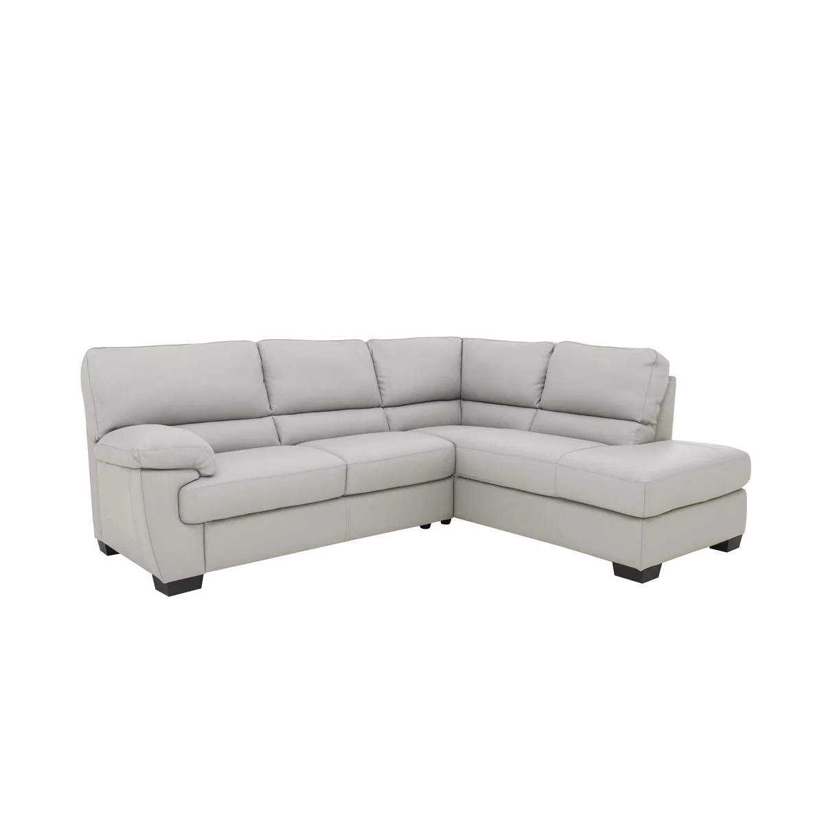 Lazio Leather Corner Sofa - Beige - By Furniture Village – image 4