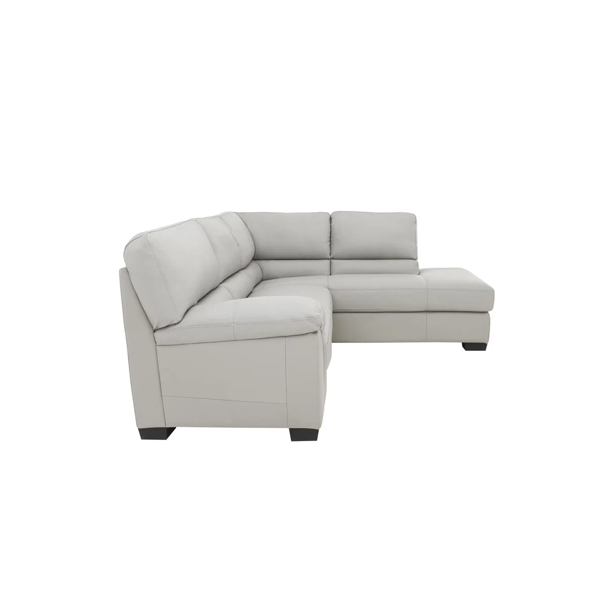Lazio Leather Corner Sofa - Beige - By Furniture Village – image 5