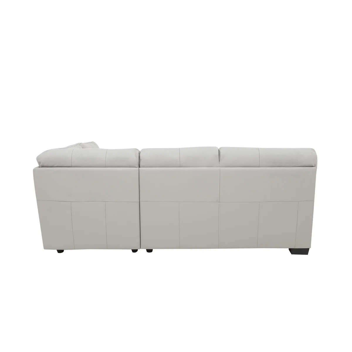 Lazio Leather Corner Sofa - Beige - By Furniture Village – image 6