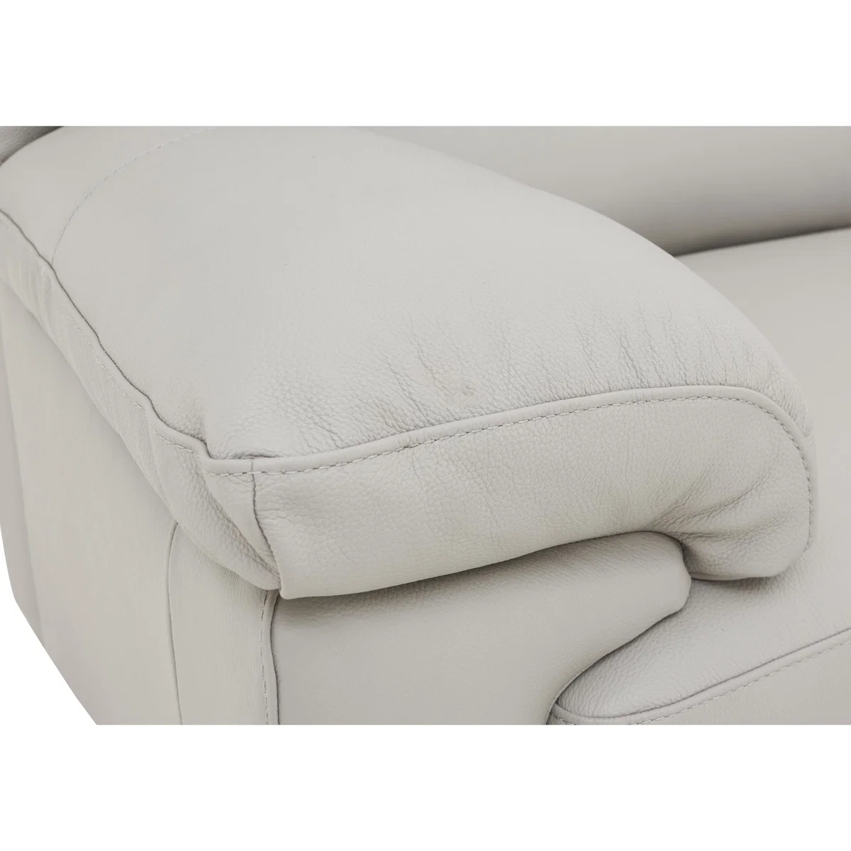 Lazio Leather Corner Sofa - Beige - By Furniture Village – image 7