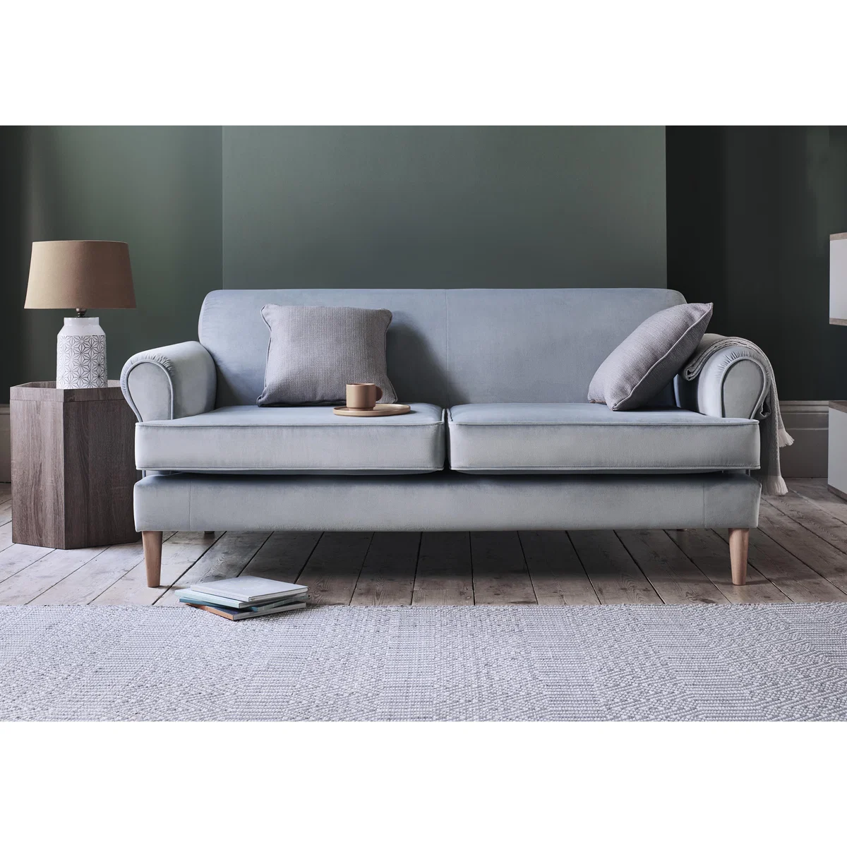 King Street 3 Seater Fabric Sofa - Grey – image 2