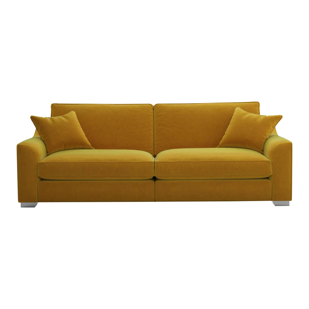 The Lounge Co. - Isobel 4 Seater Fabric Sofa - Yellow – image 1