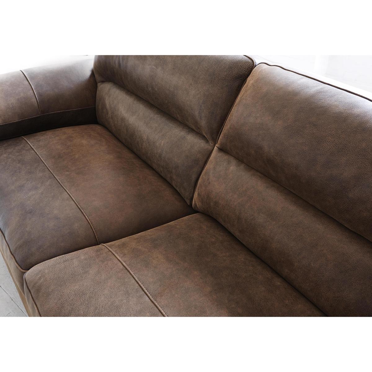 Alessia 2 Seater Leather Sofa - Brown - By Furniture Village – image 7