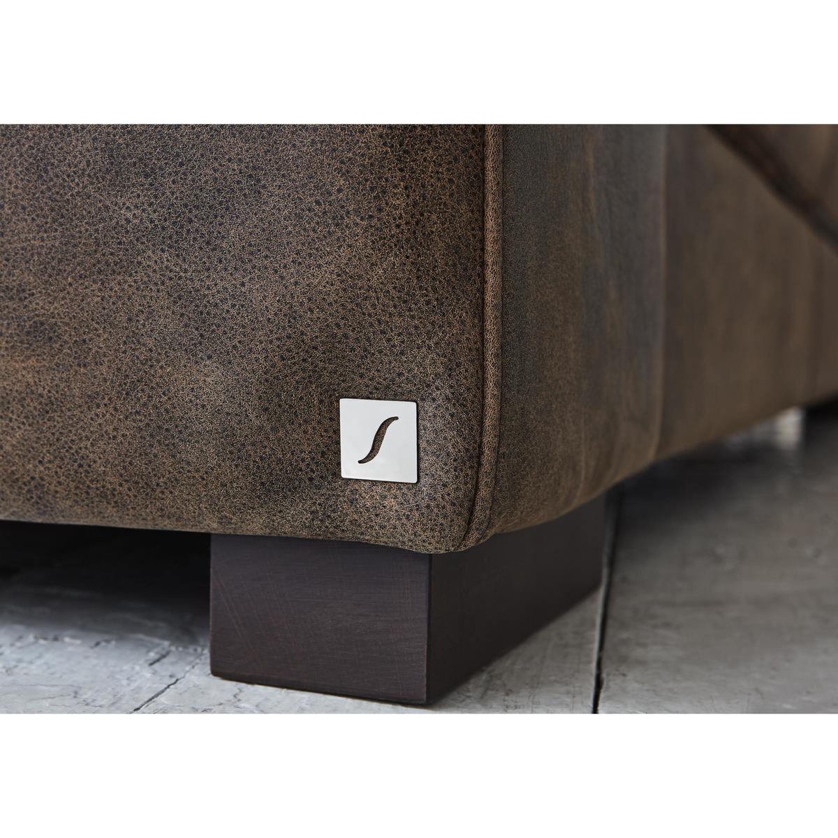Alessia 2 Seater Leather Sofa - Brown - By Furniture Village – image 8