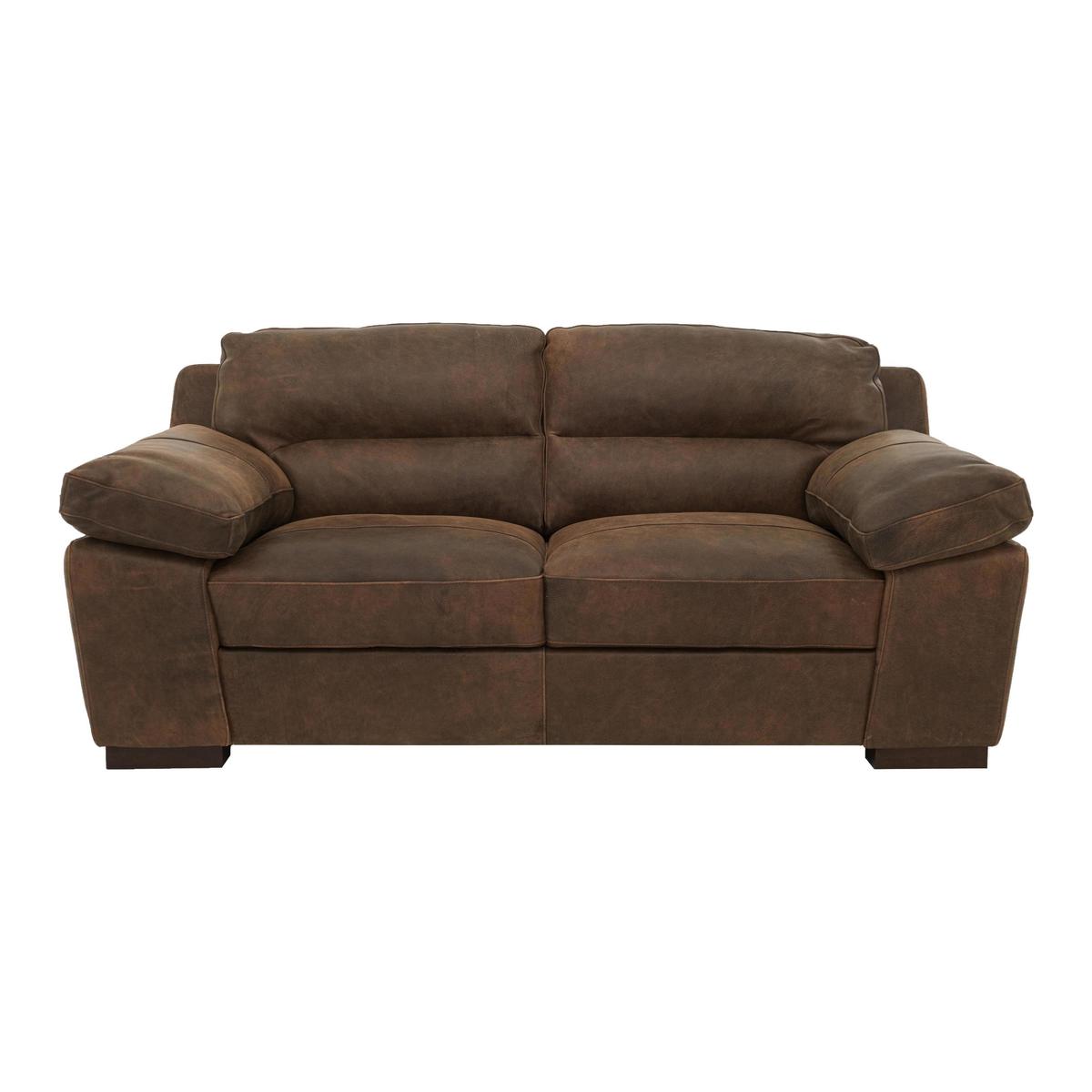 Alessia 2 Seater Leather Sofa - Brown - By Furniture Village – image 2
