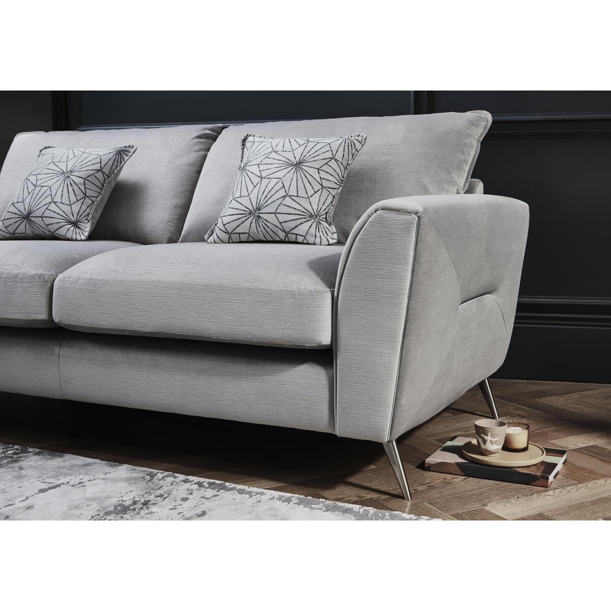 Gabriella 2 Seater Fabric Sofa - Grey – image 3