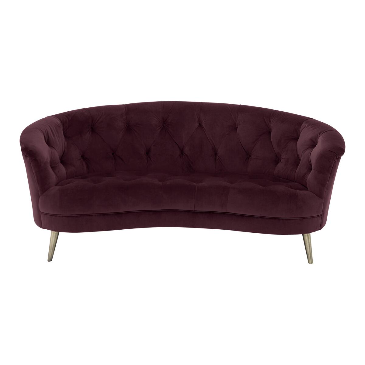 Alexander and James - Soho 2 Seater Fabric Sofa - Purple – image 1