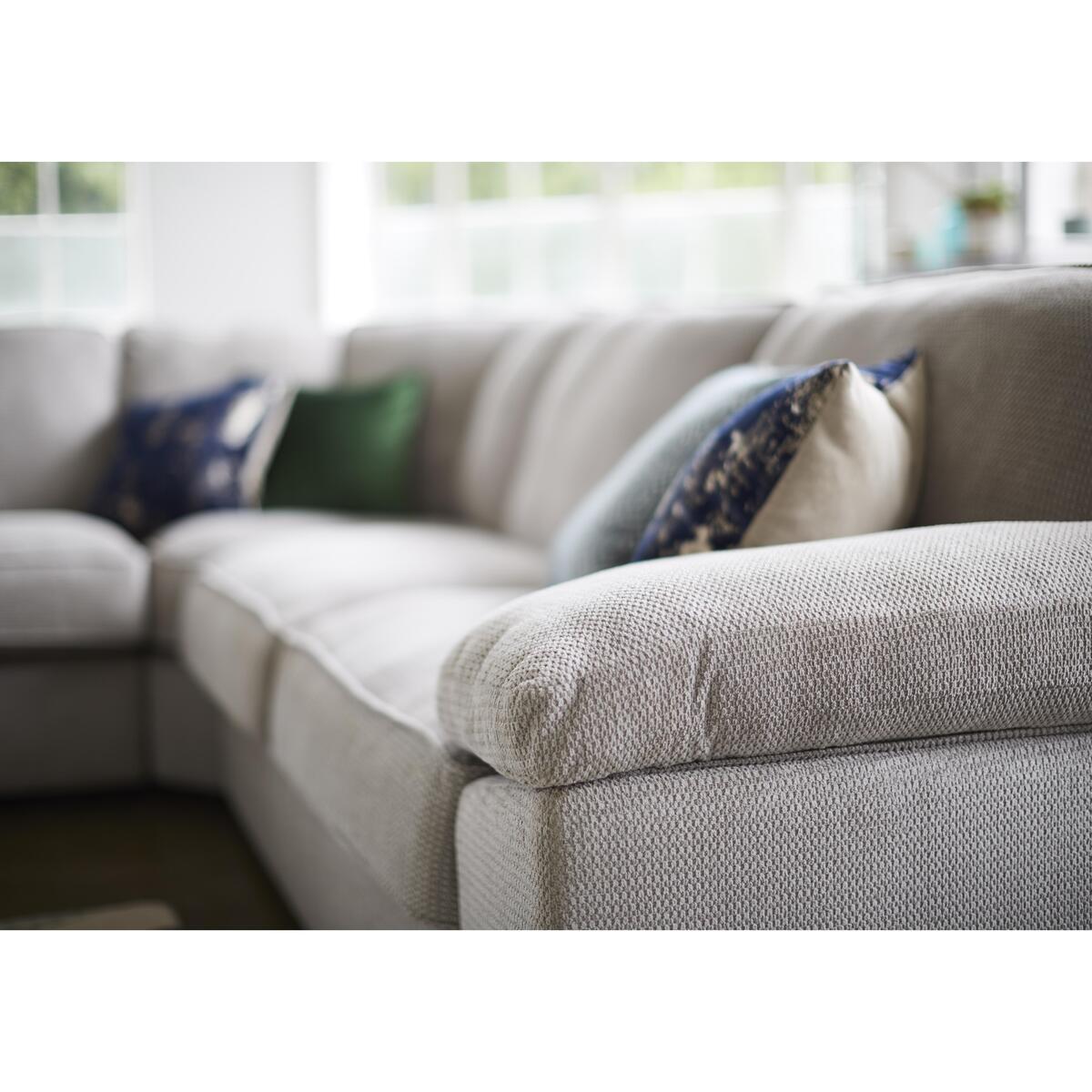 Home Large Fabric Corner Sofa - Blue – image 4