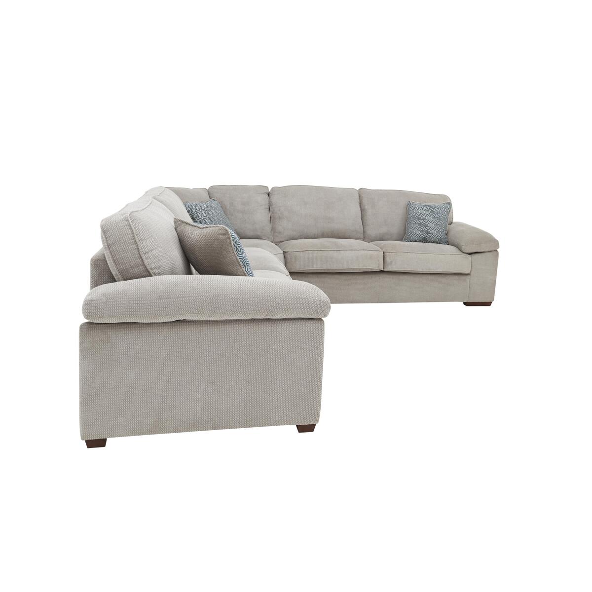 Home Large Fabric Corner Sofa - Blue – image 6