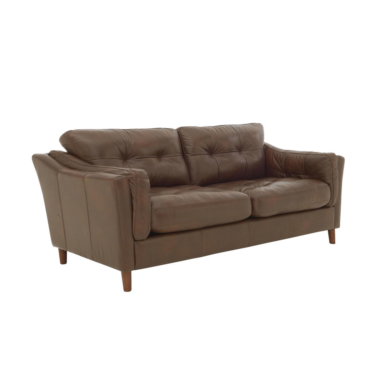 Alexander and James - Camden Collection Loft 4 Seater Leather Sofa - Brown – image 6
