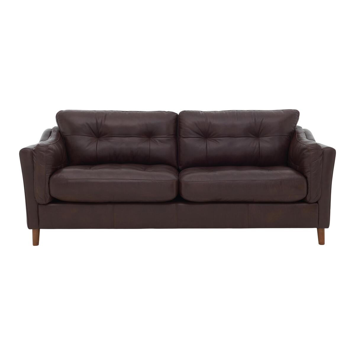 Alexander and James - Camden Collection Loft 4 Seater Leather Sofa - Brown – image 1