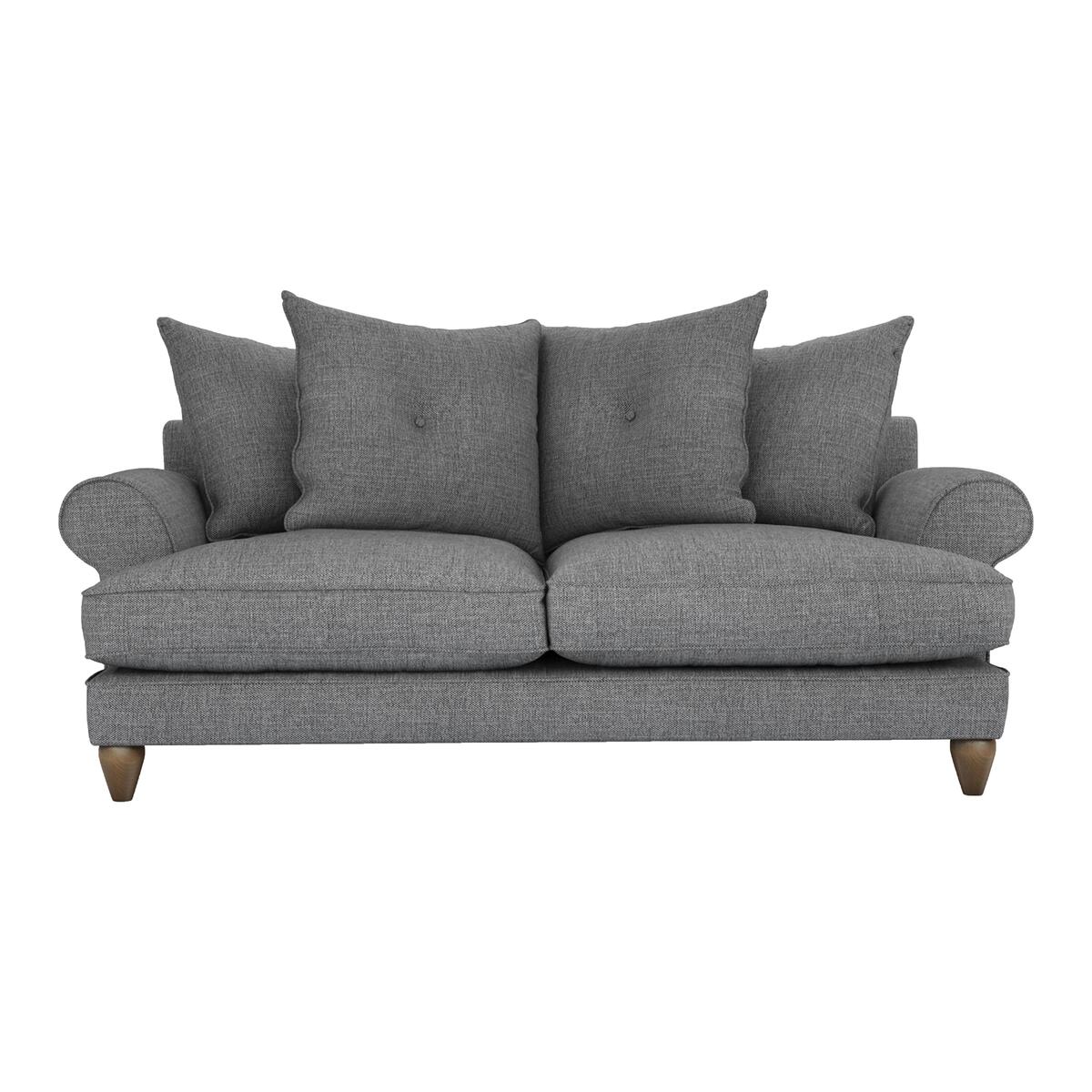 The Lounge Co. - Bronwyn 3 Seater Fabric Scatter Back Sofa - Grey – image 1