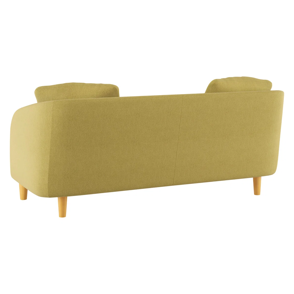 Colby Saffron Yellow FaBric 2 Seater Sofa, Saffron Yellow – image 5