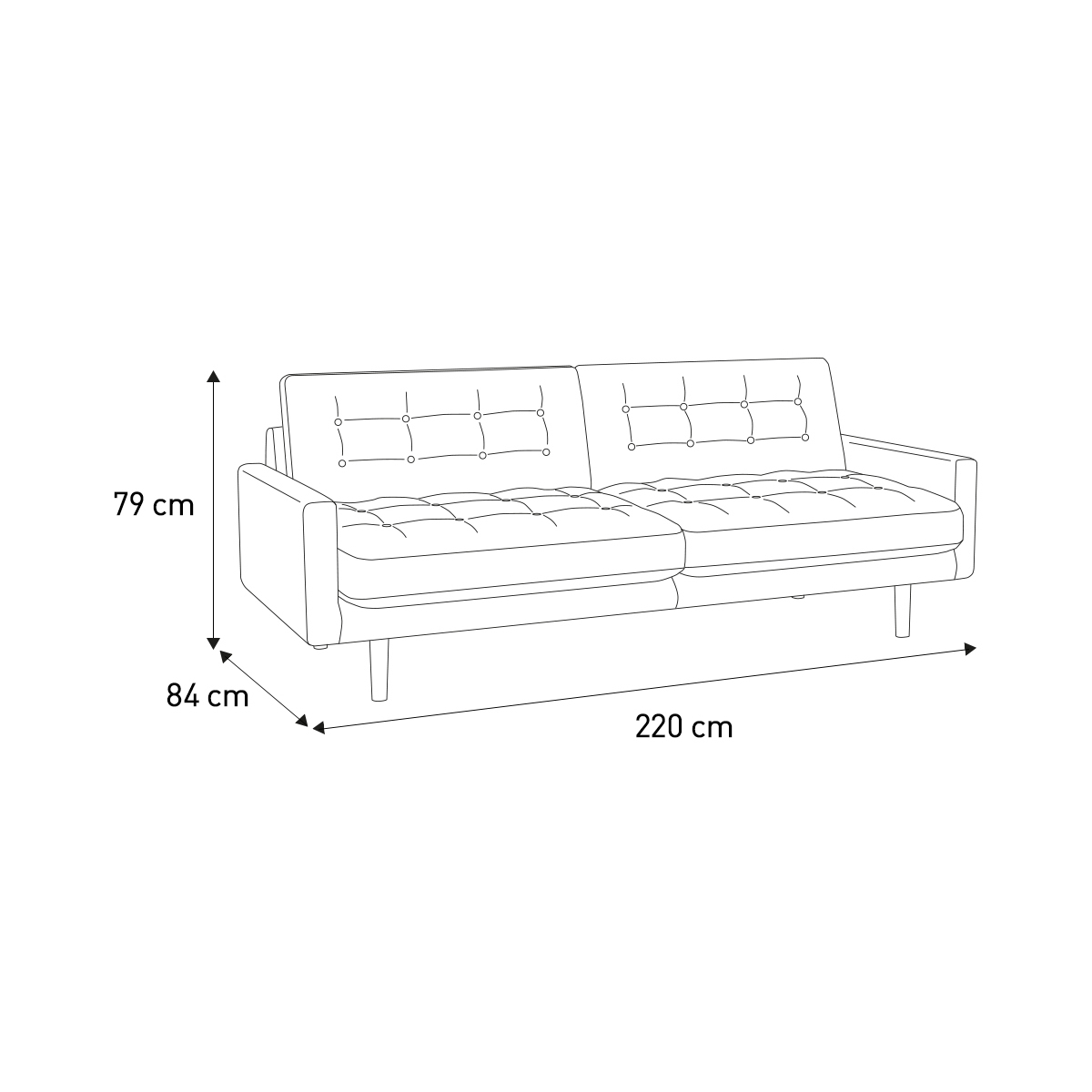 Fenner Sage Green Velvet 3 Seater Sofa, Green Green – image 7