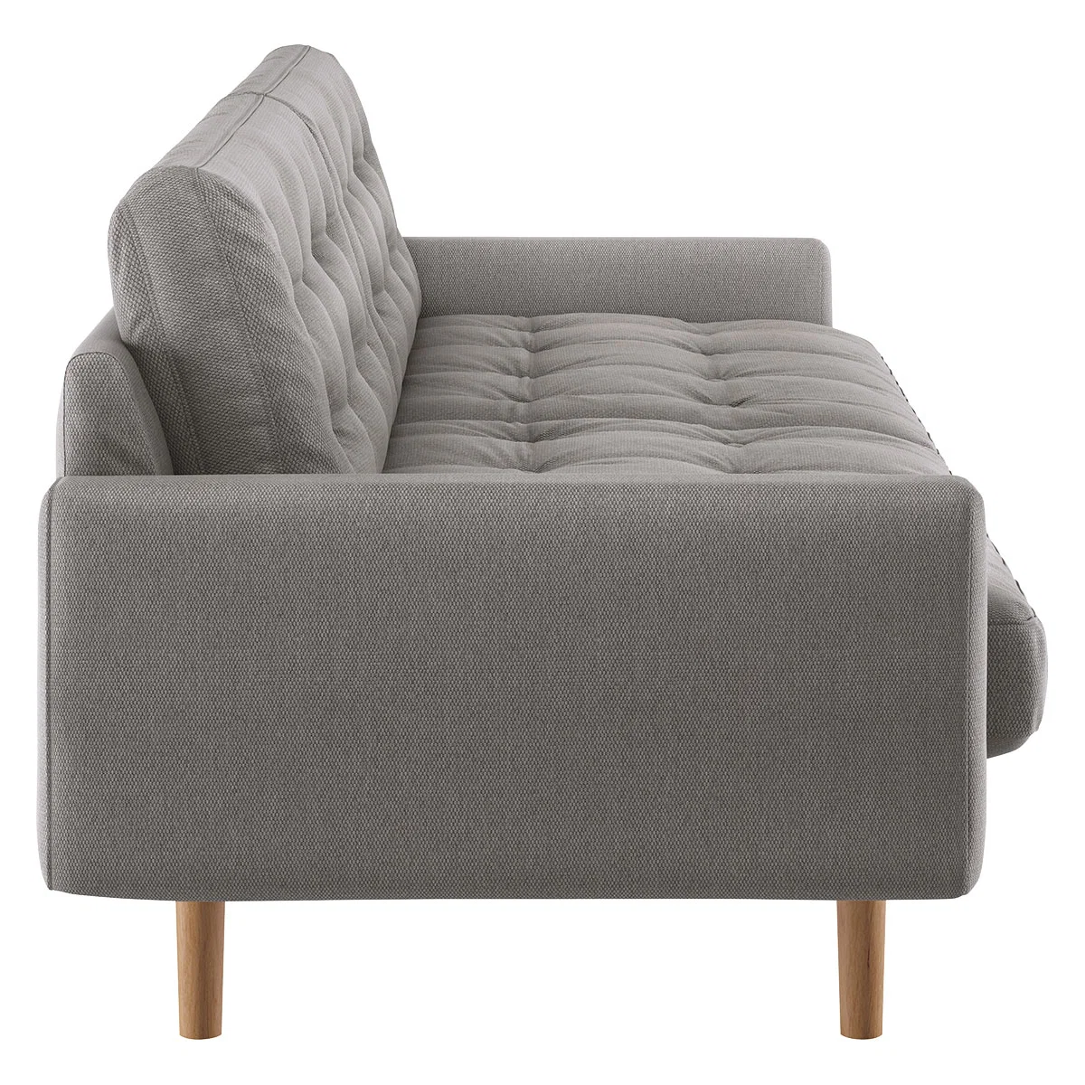 Fenner Grey FaBric 3 Seater Sofa, Grey – image 4