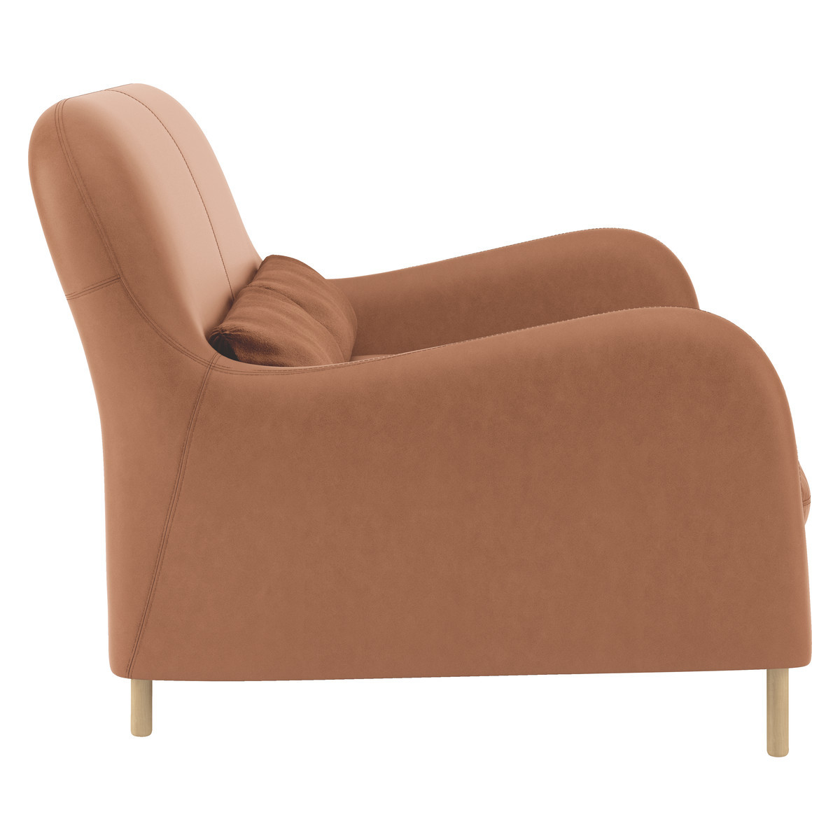 Smithfield Tan Luxury Leather 2 Seater Sofa, Tan – image 3