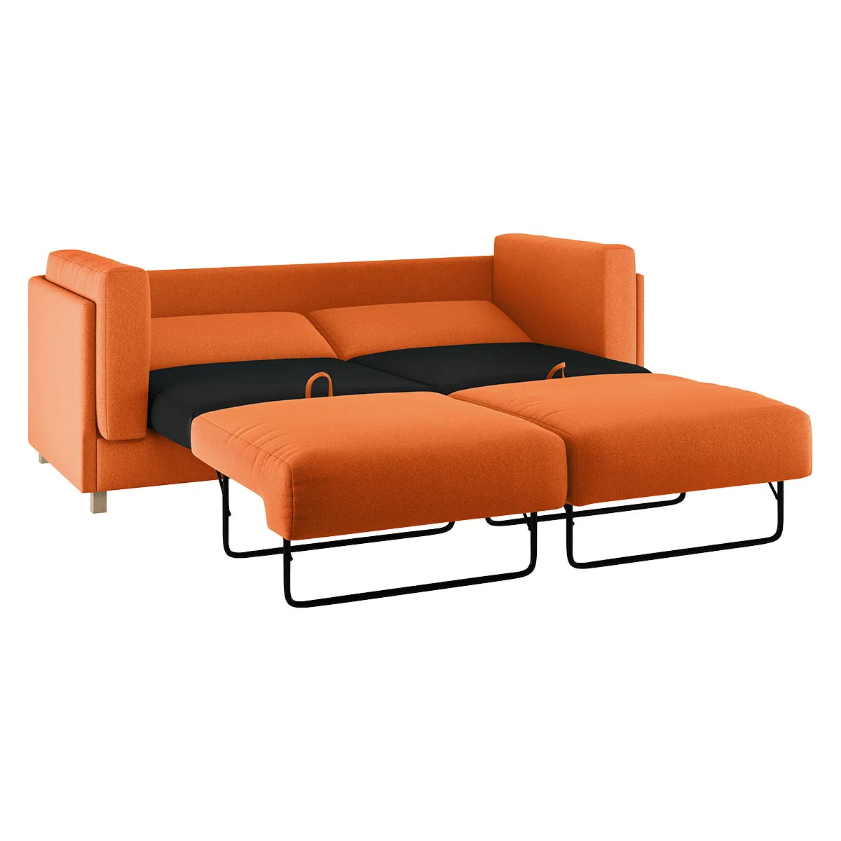 Colombo Orange FaBric 3 Seat Sofabed, Orange – image 6