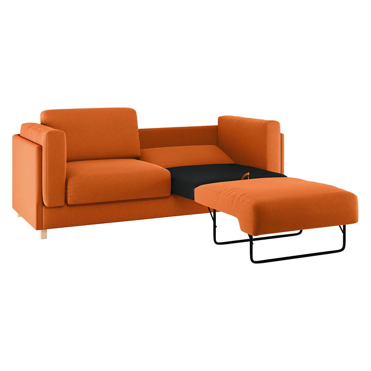 Colombo Orange FaBric 3 Seat Sofabed, Orange – image 8
