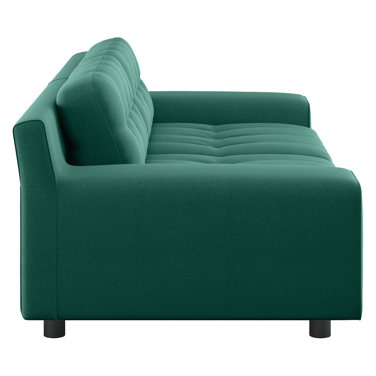 Hendricks Green FaBric 3 Seater Sofa, Green – image 4