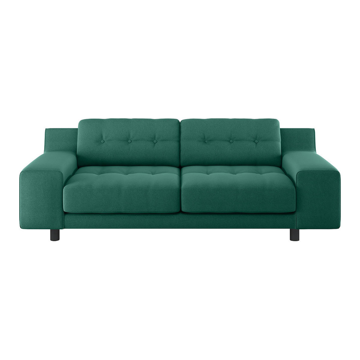 Hendricks Green FaBric 3 Seater Sofa, Green – image 1
