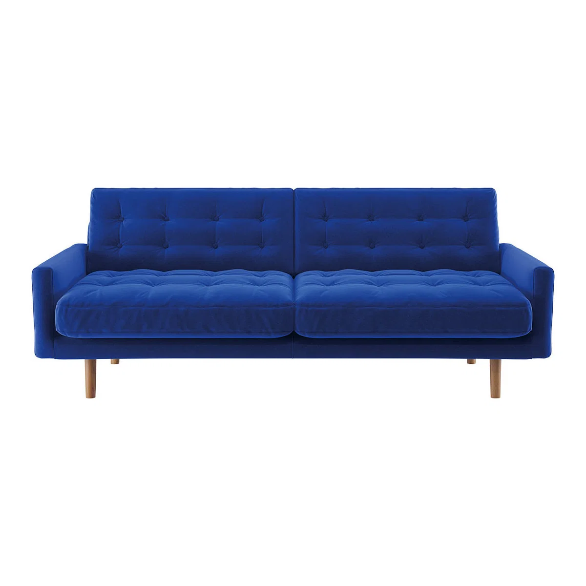 Fenner Colbalt Blue Velvet 3 Seater Sofa, Blue – image 1