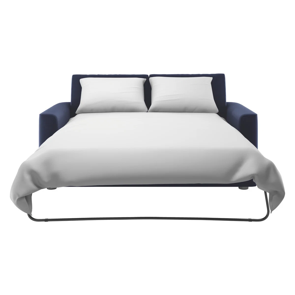 Rupert Navy Blue Velvet 2 Seat Sofabed, Dark Blue – image 5
