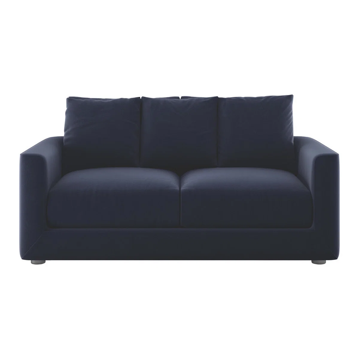 Rupert Navy Blue Velvet 2 Seat Sofabed, Dark Blue – image 1
