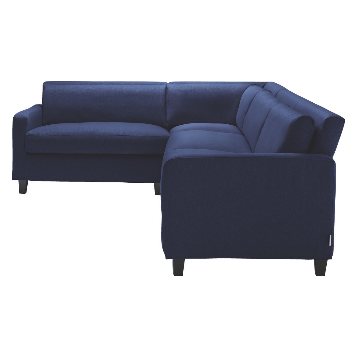 Chester Dark Blue FaBric Right-Arm Corner Sofa, Dark Feet, Blue – image 4