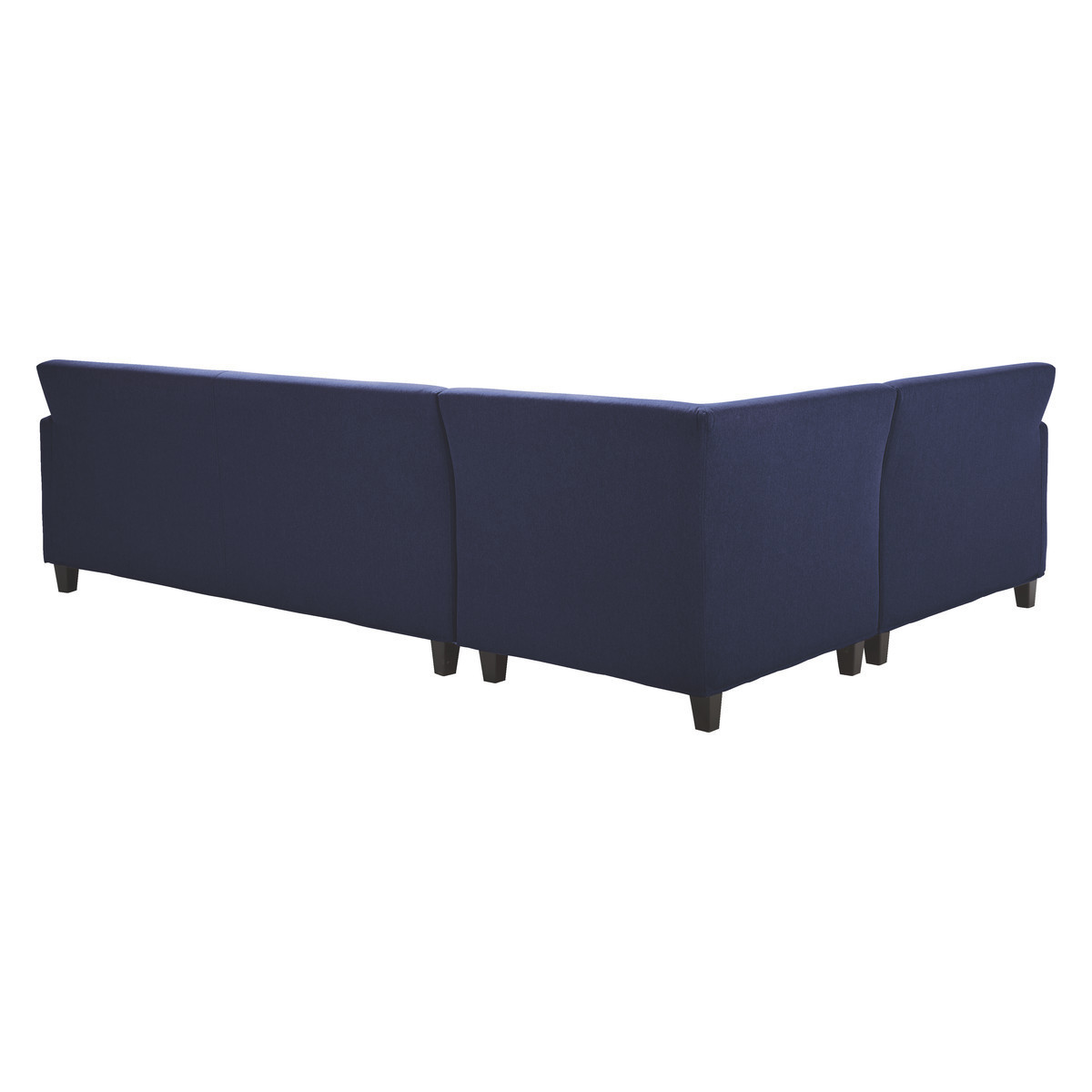 Chester Dark Blue FaBric Right-Arm Corner Sofa, Dark Feet, Blue – image 5