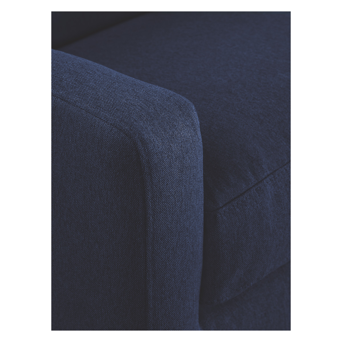 Chester Dark Blue FaBric Right-Arm Corner Sofa, Dark Feet, Blue – image 6
