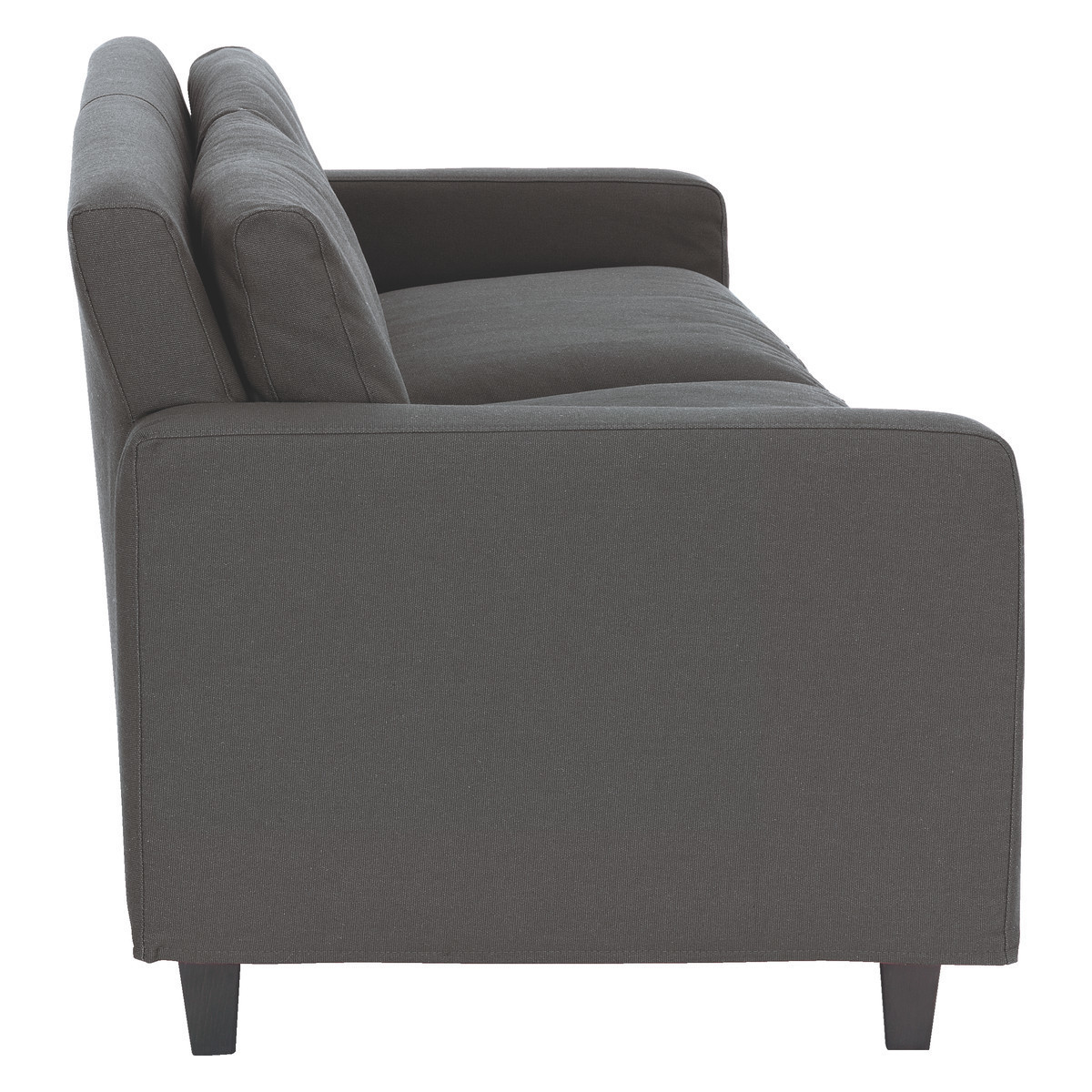 Chester Charcoal Grey FaBric 3 Seater Sofa, Charcoal – image 4