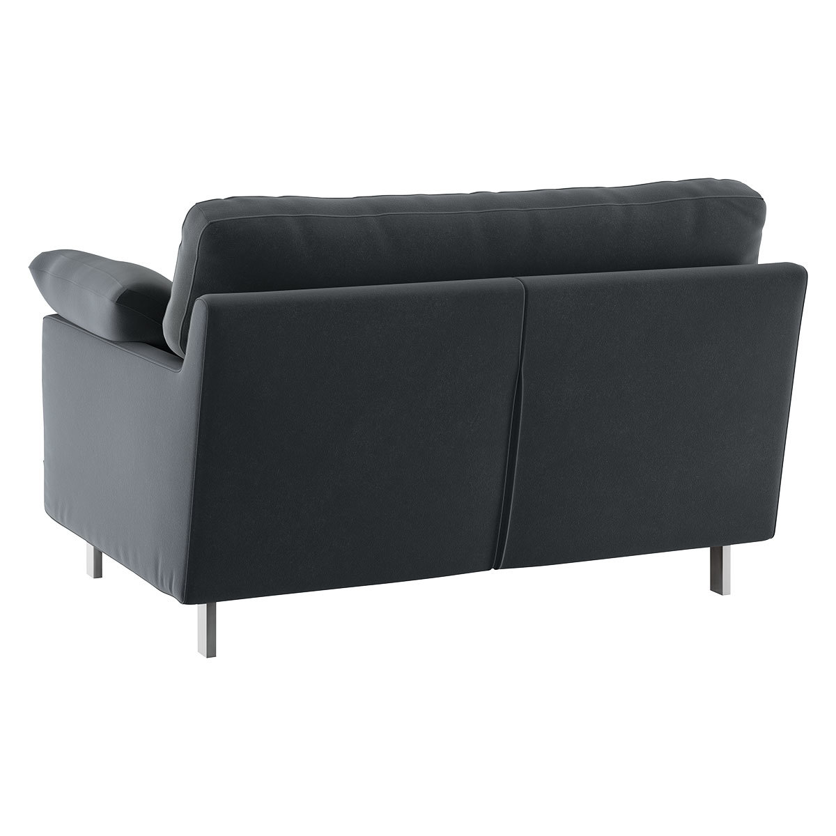 Cuscino Dark Grey Velvet Compact Sofa, Grey – image 5