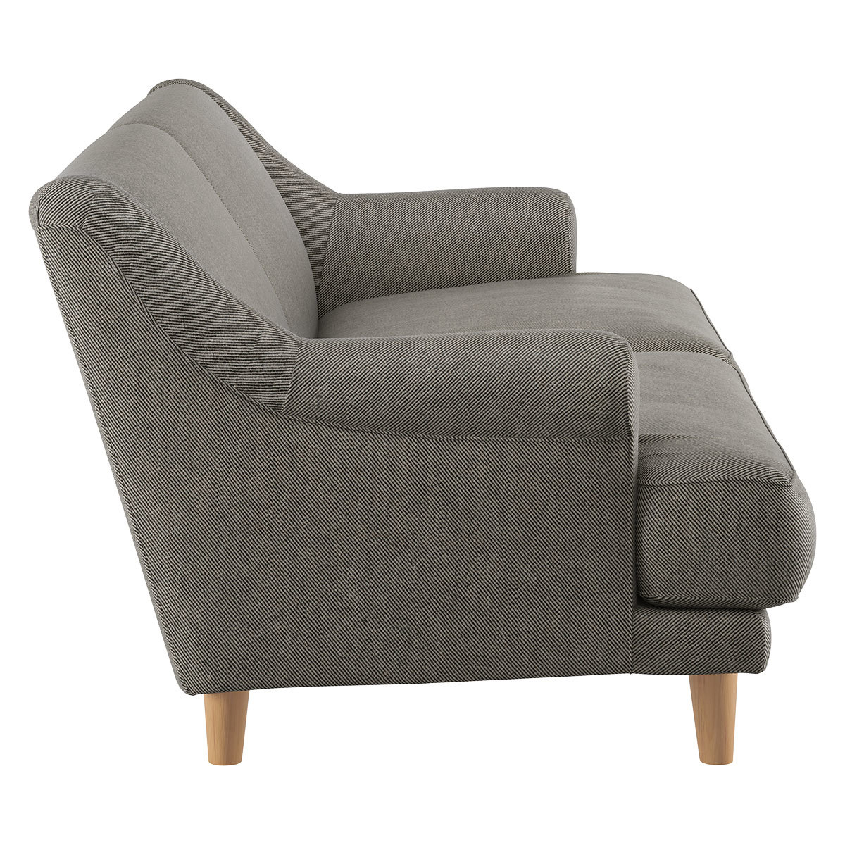 Townsend Natural Woven Stripe Linen 2 Seater Sofa, Linen Stripey – image 3