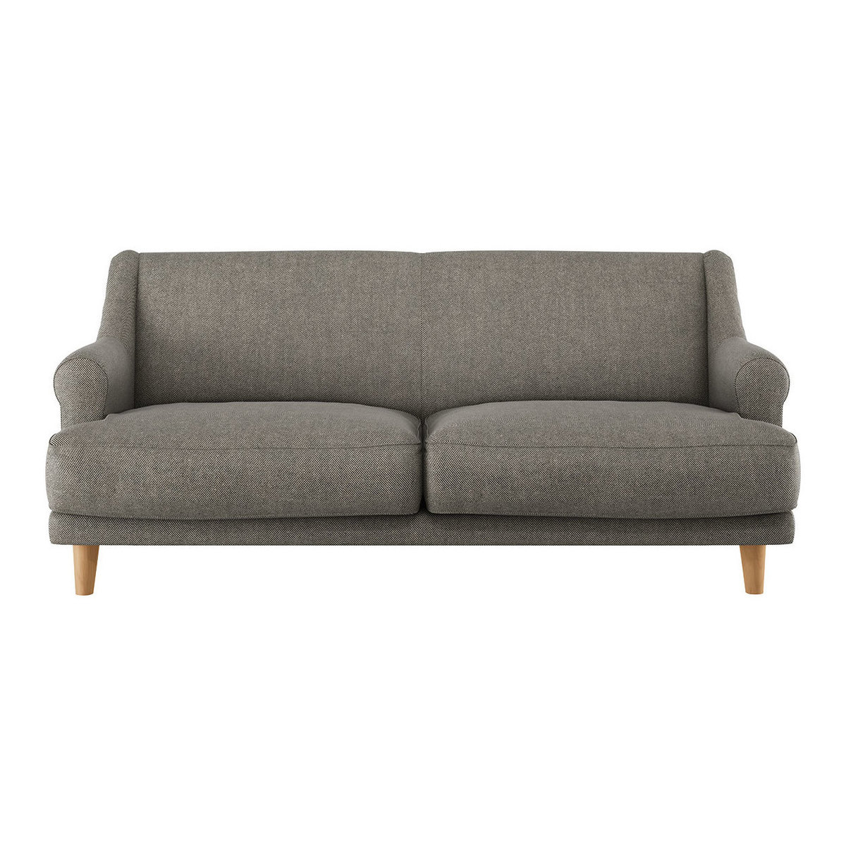Townsend Natural Woven Stripe Linen 2 Seater Sofa, Linen Stripey – image 1