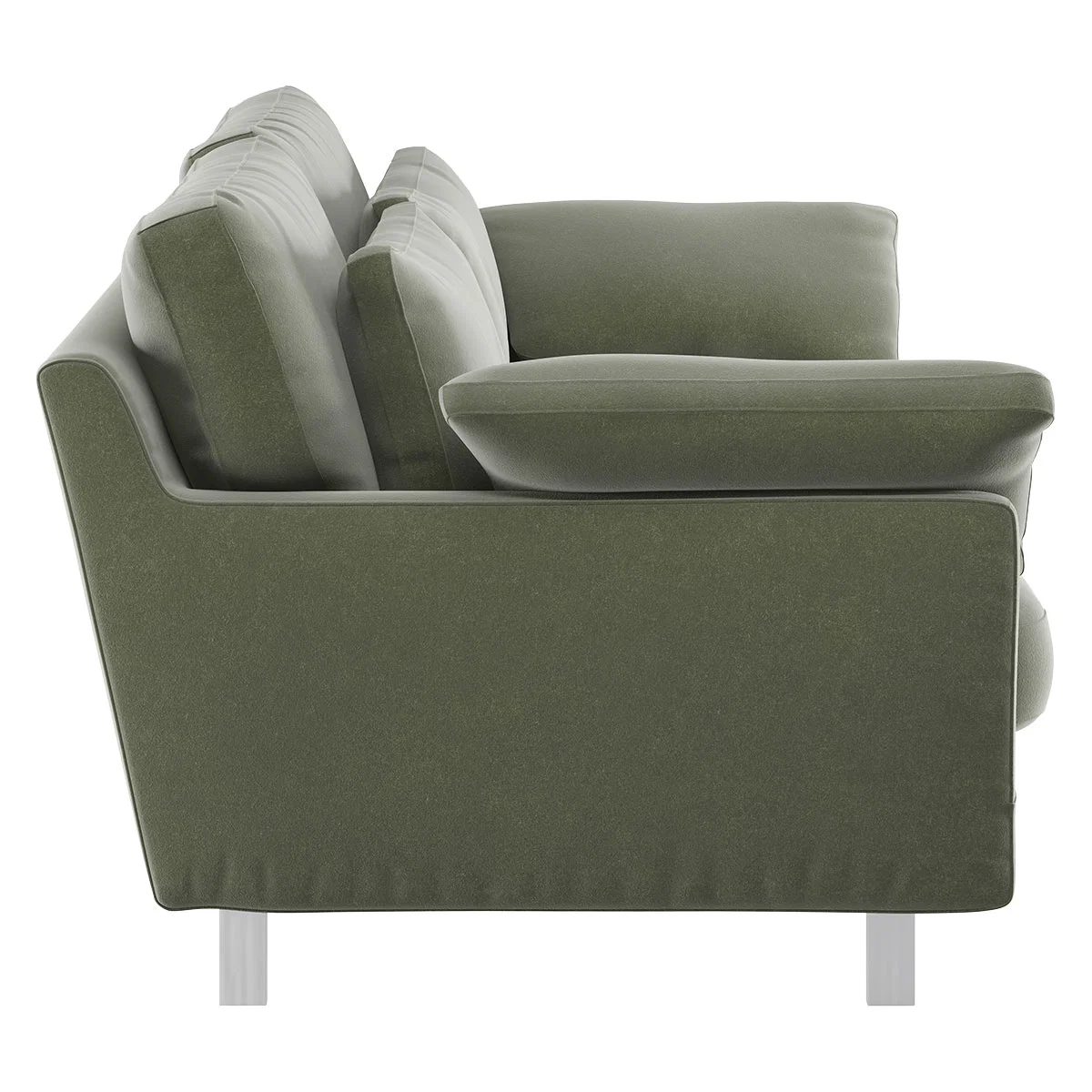 Cuscino Sage Green Velvet 2 Seater Sofa, Green Green – image 4