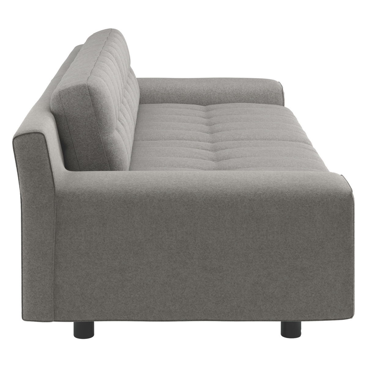 Hendricks Grey Wool 4 Seater Sofa, Grey – image 4