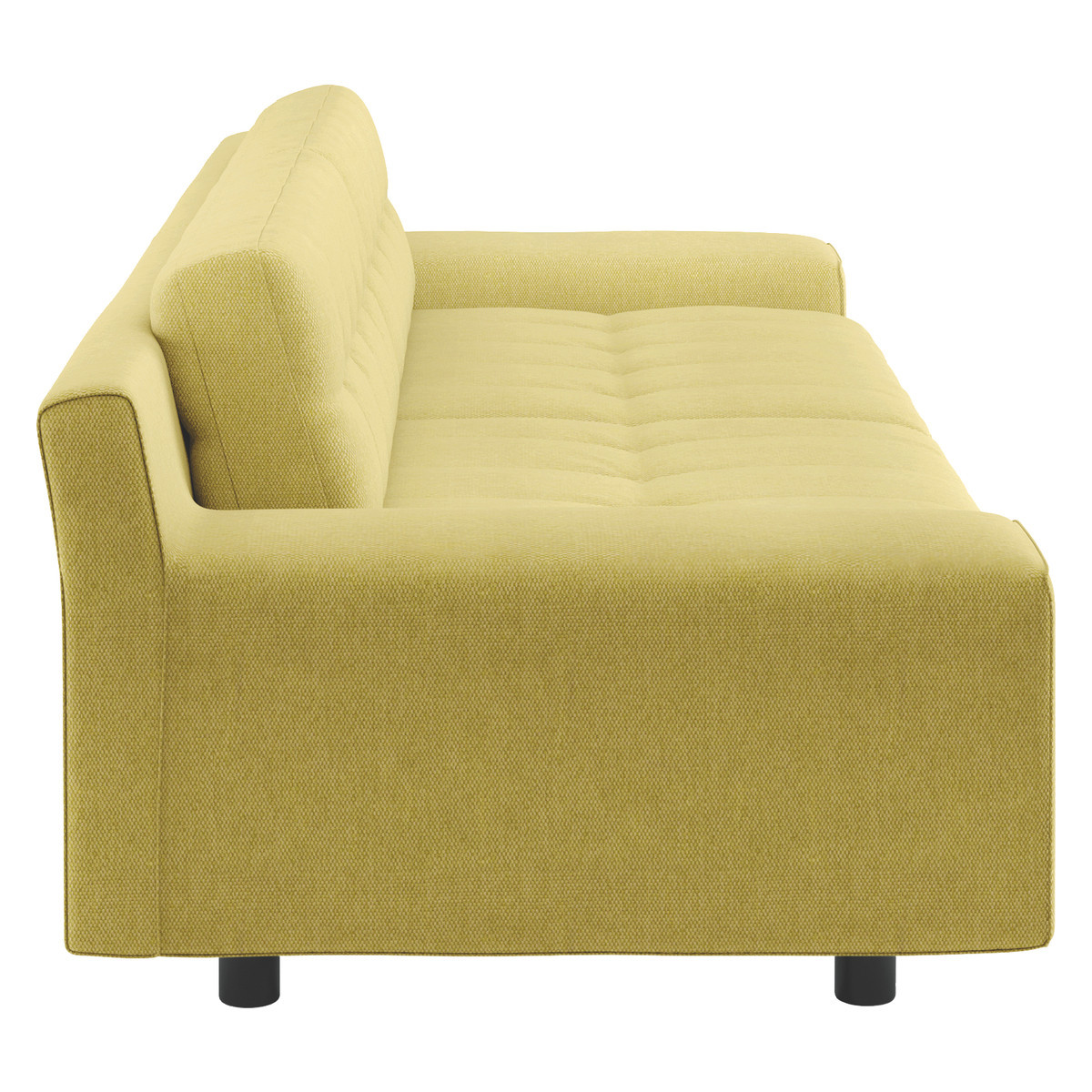 Hendricks Saffron Yellow FaBric 4 Seater Sofa, Saffron Yellow – image 4