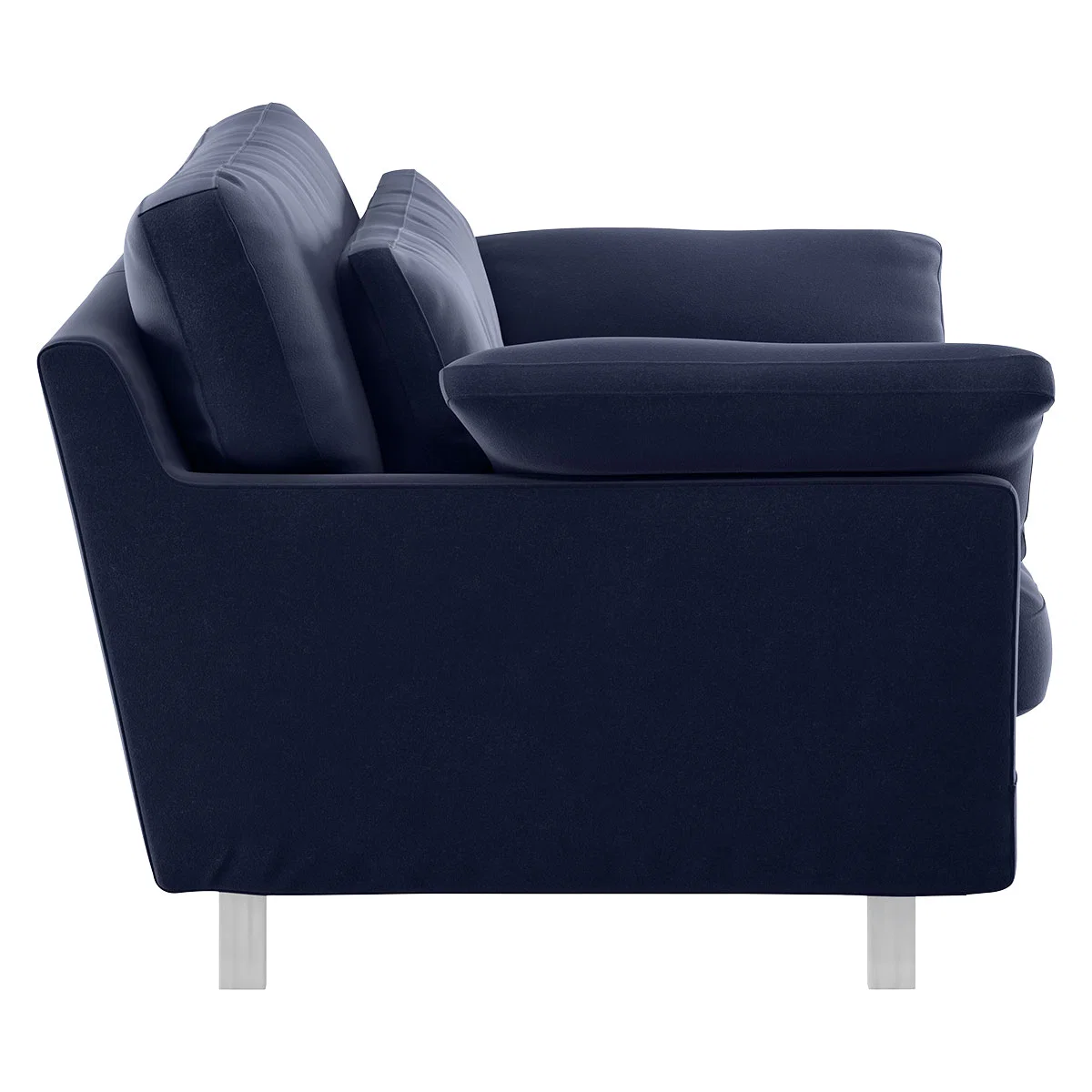 Cuscino Navy Blue Velvet Compact Sofa, Dark Blue – image 4