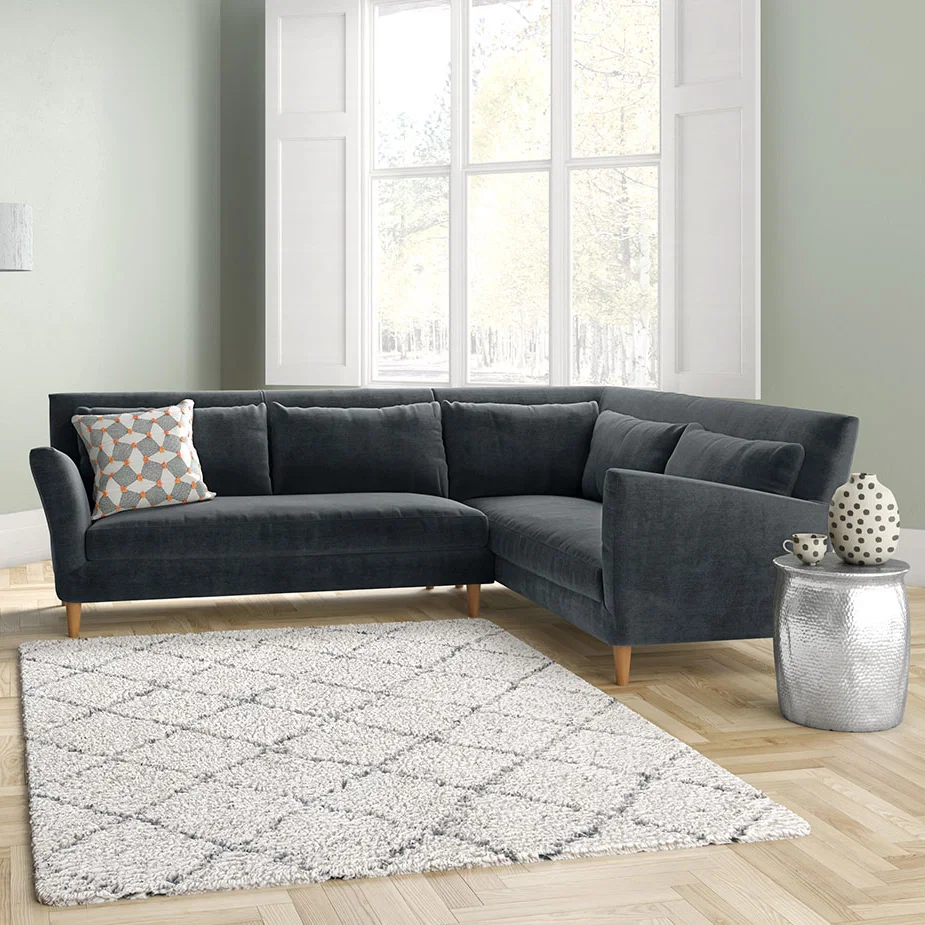 Keele Charcoal Grey Wool Left -Arm Corner Sofa, Charcoal – image 2