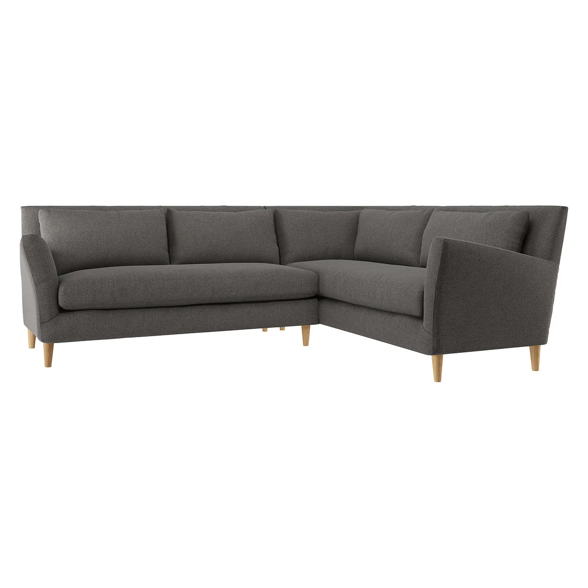 Keele Charcoal Grey Wool Left -Arm Corner Sofa, Charcoal – image 3