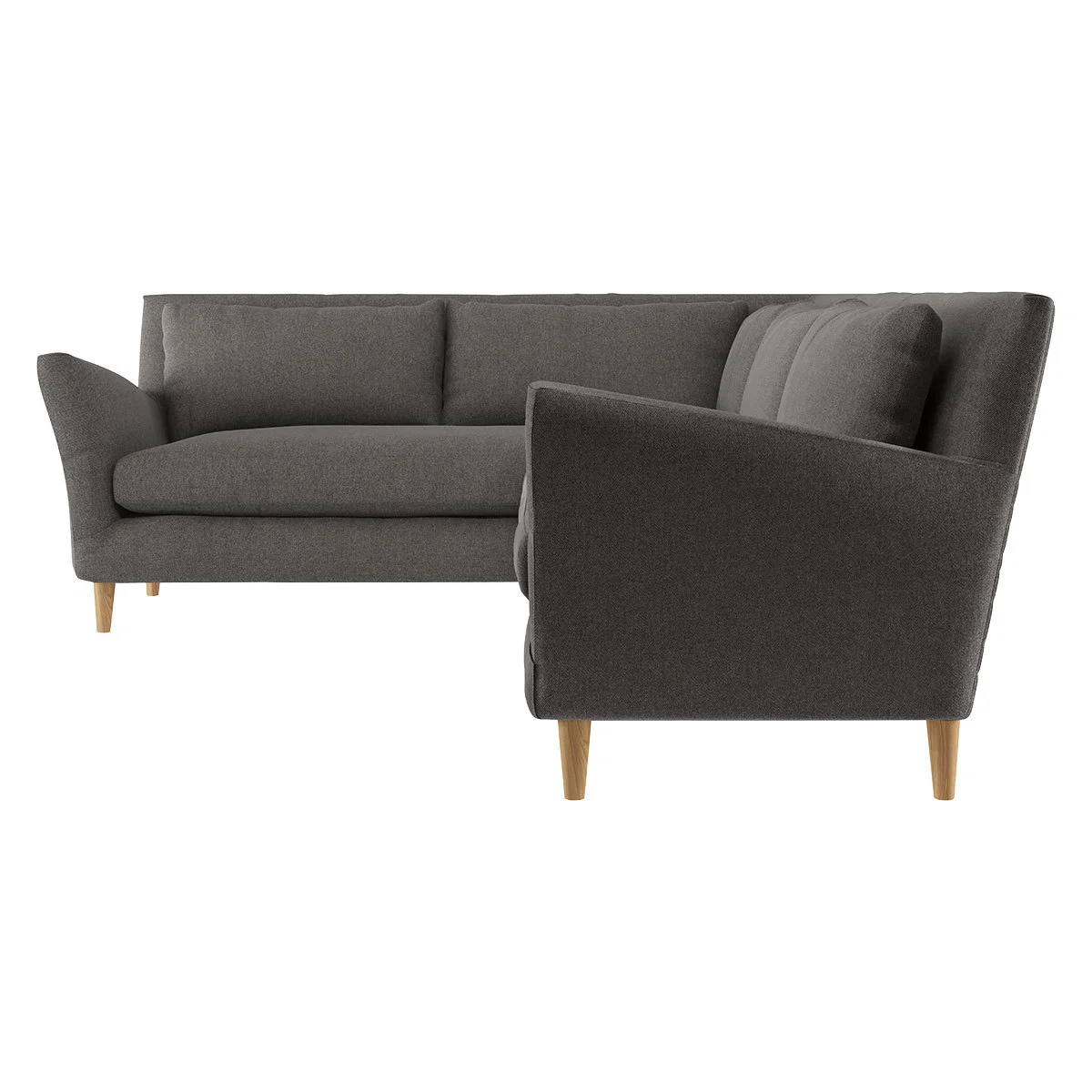 Keele Charcoal Grey Wool Left -Arm Corner Sofa, Charcoal – image 4